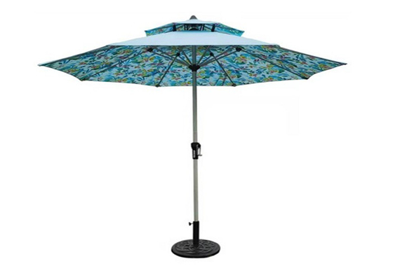 Προστασία 2,5 ήλιων υπαίθρια ομπρέλα Μ, σκιές Parasols ήλιων κήπων πολυεστέρα αργιλίου