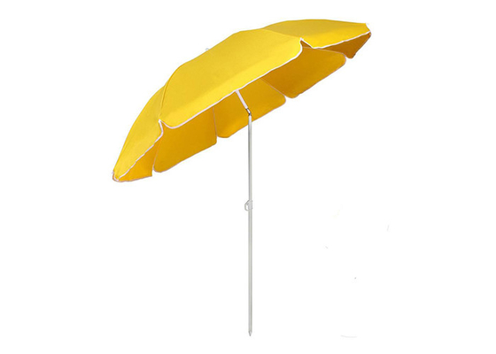 Υπαίθρια ομπρέλα παραλιών χάλυβα με το ασήμι χτυπημάτων που ντύνεται