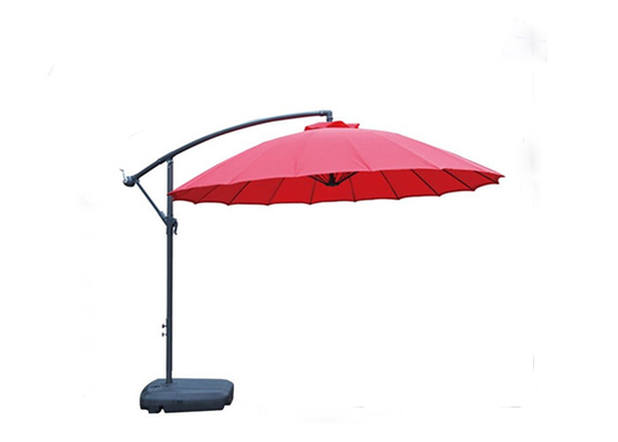 Υπαίθρια κρεμώντας ομπρέλα πλευρών φίμπεργκλας για Cantilever Patio προαυλίων επίπλων κήπων