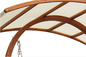 Στερεό ξύλινο αντιδιαβρωτικό Sunshade εδρών ταλάντευσης θόλων αγριόπευκων υπαίθριο