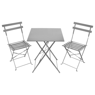 Patio BSCI Πτυσσόμενο Τραπέζι και Καρέκλες Εξωτερικού Σετ 3τμχ