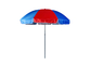 Parasol ομπρελών θαλάσσης Πολωνού χάλυβα υπαίθρια ομπρέλα παραλιών με τα πλευρά φίμπεργκλας